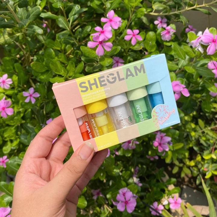 SHEGLAM Jelly Wow Hydrating Lip Oil Transparent Glossy Full Bundle Pack | High-Shine Hydrating Lip Oil Set