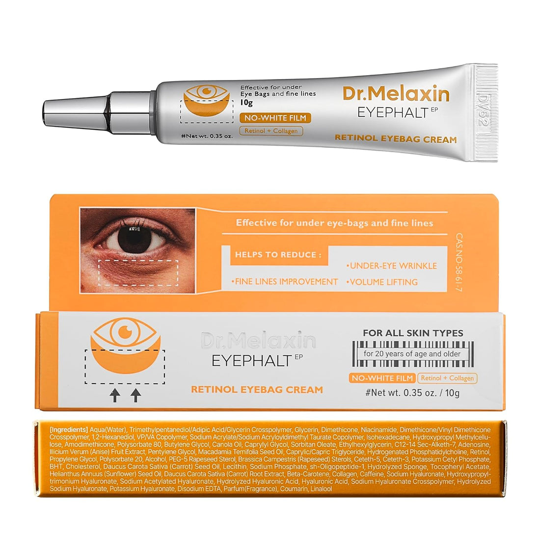 Dr. Melaxin Eyephalt Retinol Eyebag Cream 10g – Under Eye Anti-Aging & Dark Circles Treatment