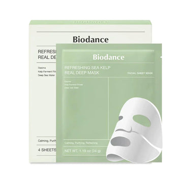 Biodance Refreshing Sea Kelp Real Deep Mask 34g | Hydrating & Soothing Sheet Mask for Fresh Glowing Skin