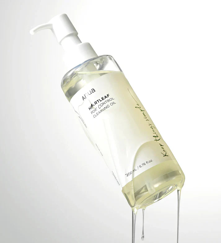 ANUA Heartleaf Pore Control Cleansing Oil 200ml | Deep Cleansing Makeup Remover & Facial Cleansing Oil