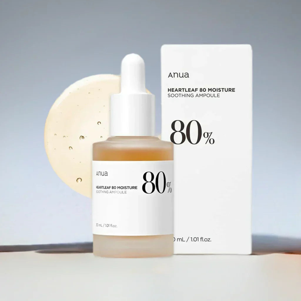 ANUA Heartleaf 80% Moisture Soothing Ampoule 30ml | Hydrating & Calming Facial Ampoule