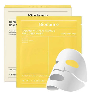 BIODANCE Radiant Vita Niacinamide Real Deep Mask Sheet 7ea