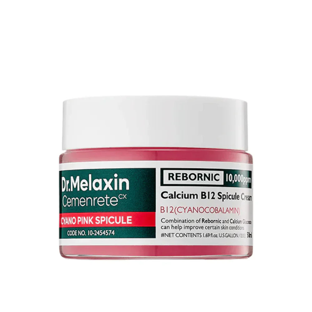 Dr. Melaxin Cyano Pink Spicule Cream with Calcium & Vitamin B12 – Dark Circles & Anti-Aging Treatment Cream