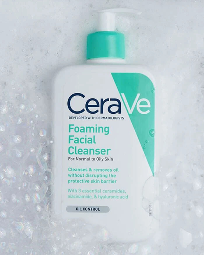 CeraVe Foaming Facial Cleanser 355ml | Oil Control Face Wash for Normal to Oily Skin