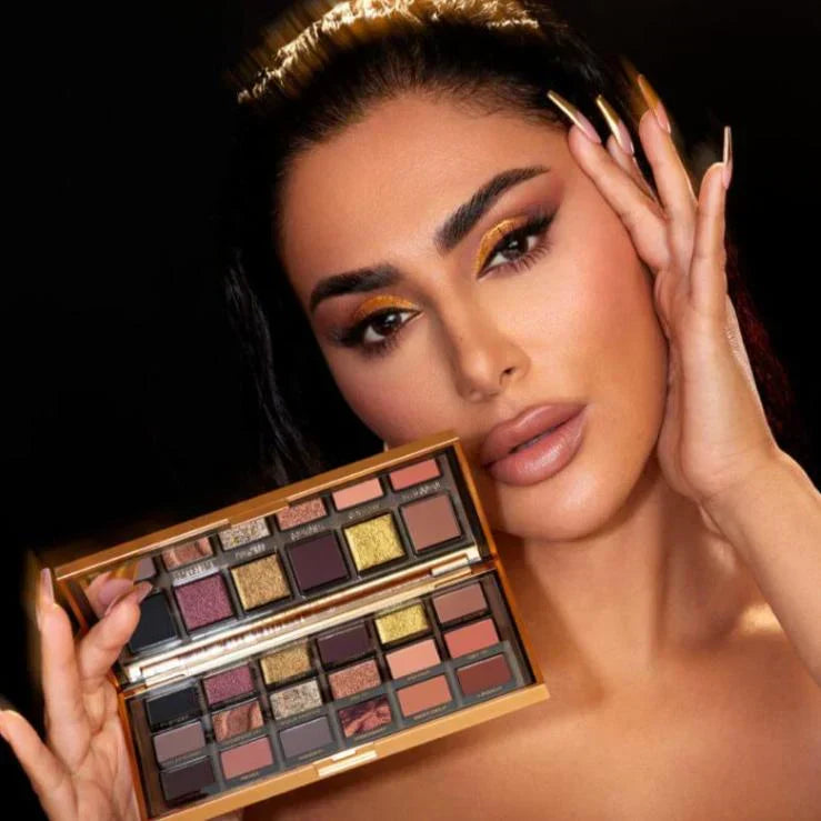 Huda Beauty Empowered Eyeshadow Palette | Multi-Finish Neutral and Glam Eye Makeup Palette