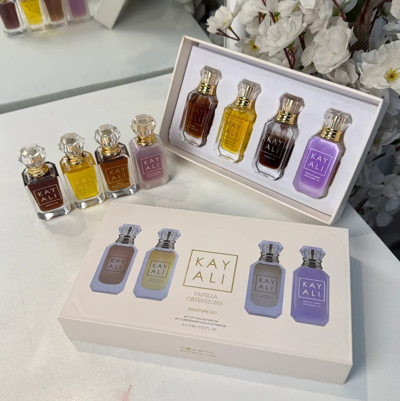 KAYALI Vanilla Miniature Obsessions Perfume Set | Luxury Vanilla Fragrance Gift Set