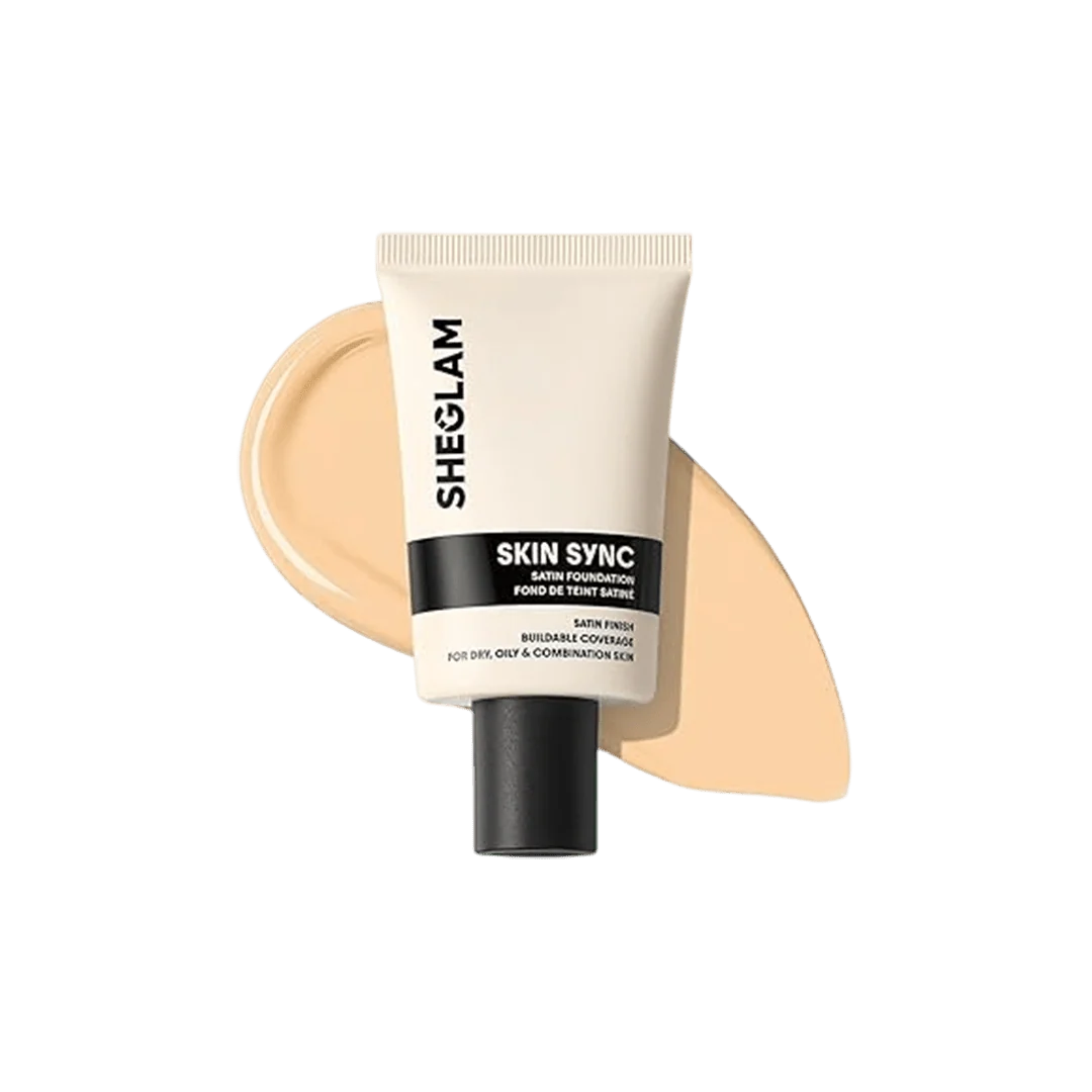 SHEGLAM Skin Sync Satin Foundation 30g | Smooth Satin-Finish Liquid Foundation