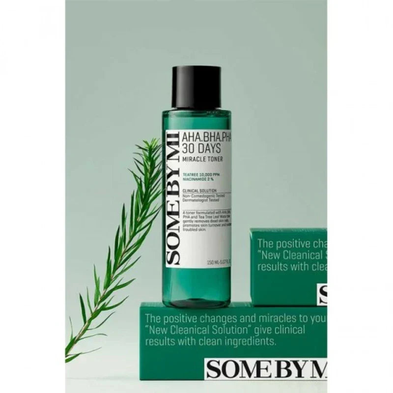 SOME BY MI AHA, BHA, PHA 30 Days Miracle Toner 150ml | Gentle Exfoliating & Pore Care Facial Toner