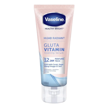 Vaseline Hijab Radiant Gluta Vitamin Cooling Body Serum (180ml)