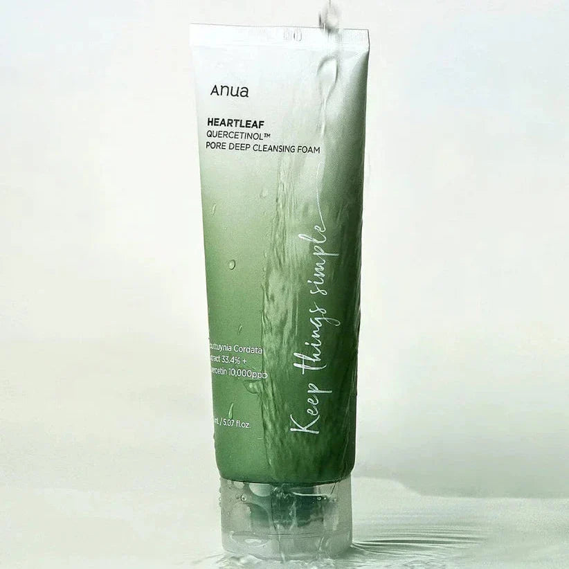 ANUA Heartleaf Quercetinol Pore Deep Cleansing Foam 150ml | Deep Pore Facial Cleanser