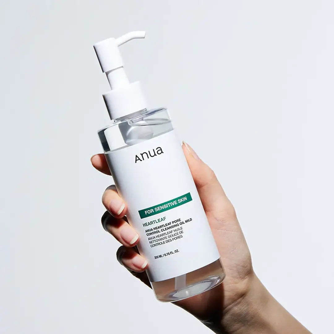 Anua Heartleaf Pore Control Cleansing Oil Mild for Sensitive Skin | Gentle Makeup Remover & Facial Cleanser