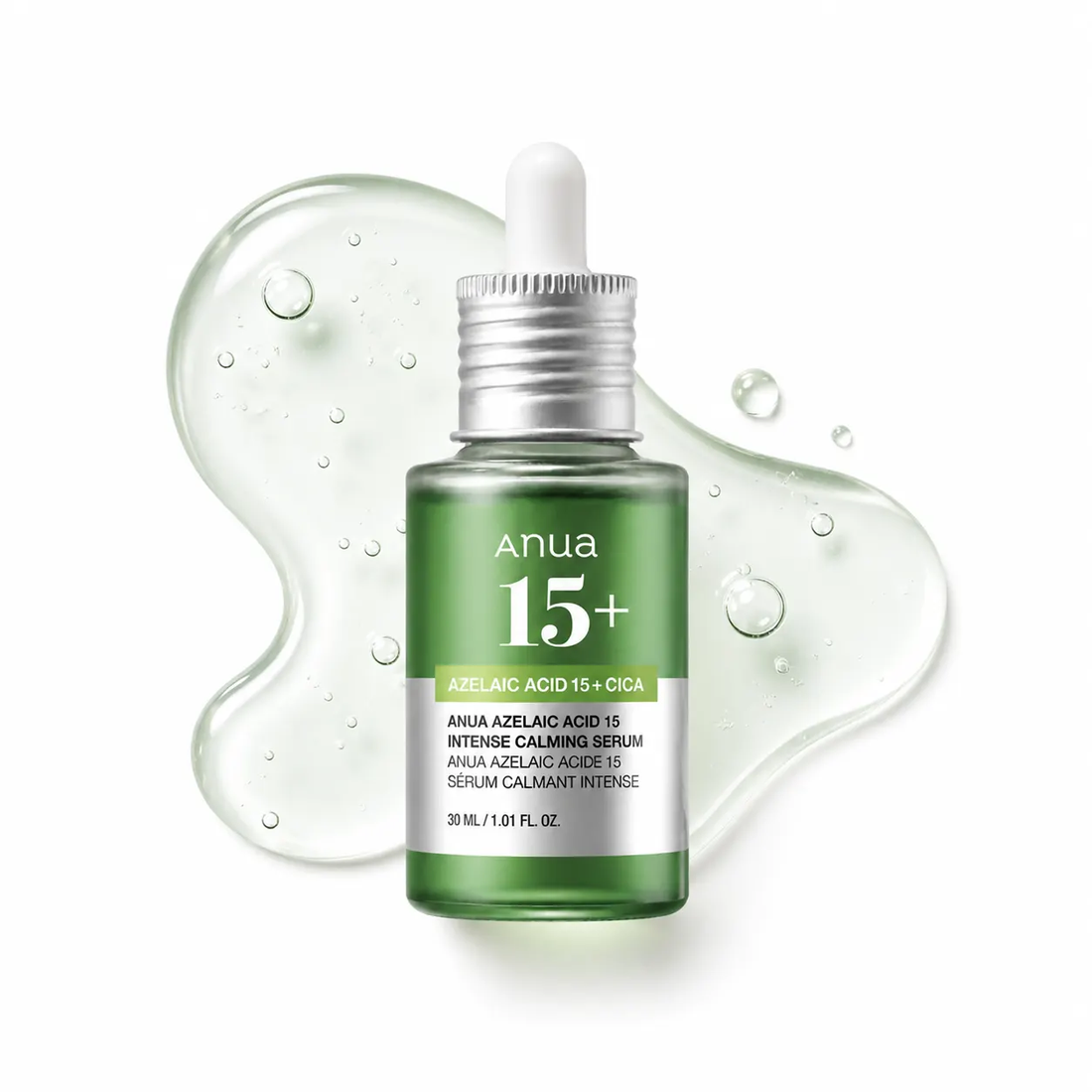 Anua Azelaic Acid 15+ Cica Intense Calming Serum 30ml | Soothing & Clarifying Facial Serum