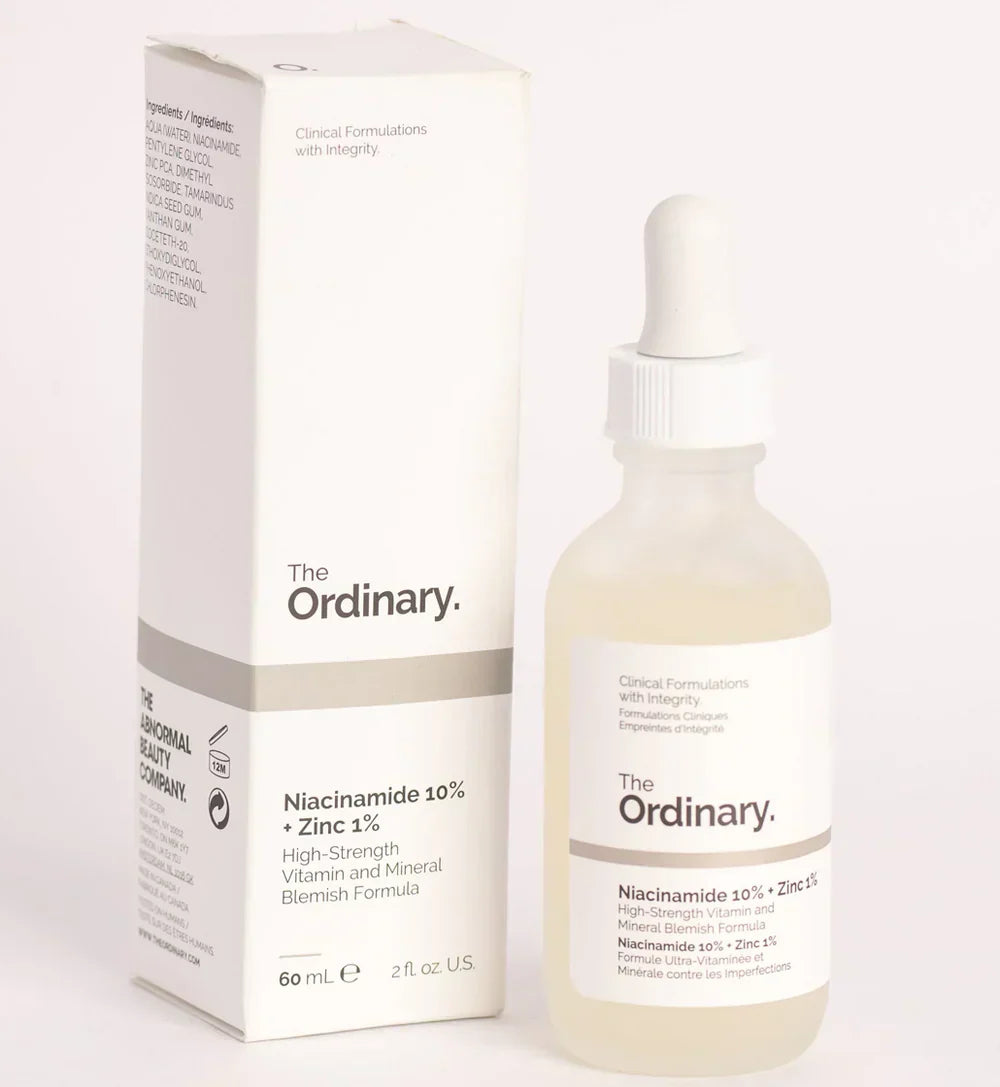 The Ordinary Niacinamide 10% + Zinc 1% 30ml – Oil Control & Pore Minimizing Serum for Clear Skin