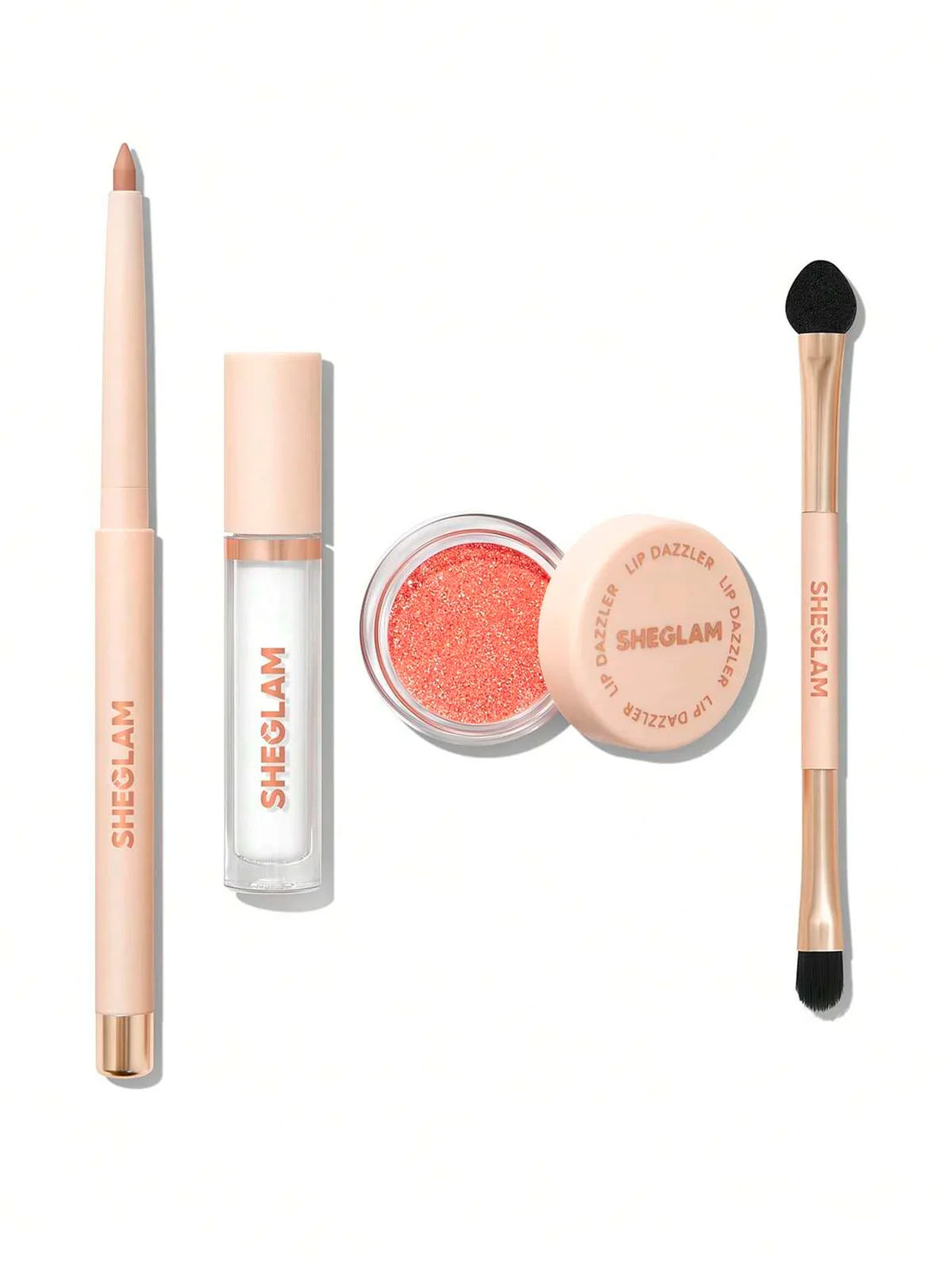 SHEGLAM Lip Dazzler Glitter Kit | Glitter Lip Makeup Kit for Sparkling Glam Looks