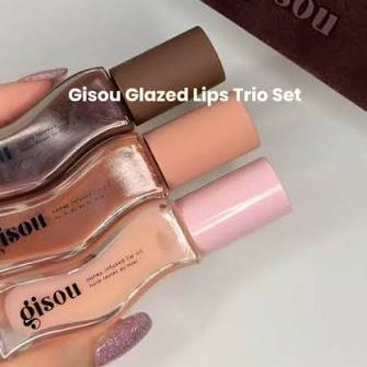 Gisou Glazed Lips Trio Gift Set | Honey Infused Lip Oils in Three Tinted Shades