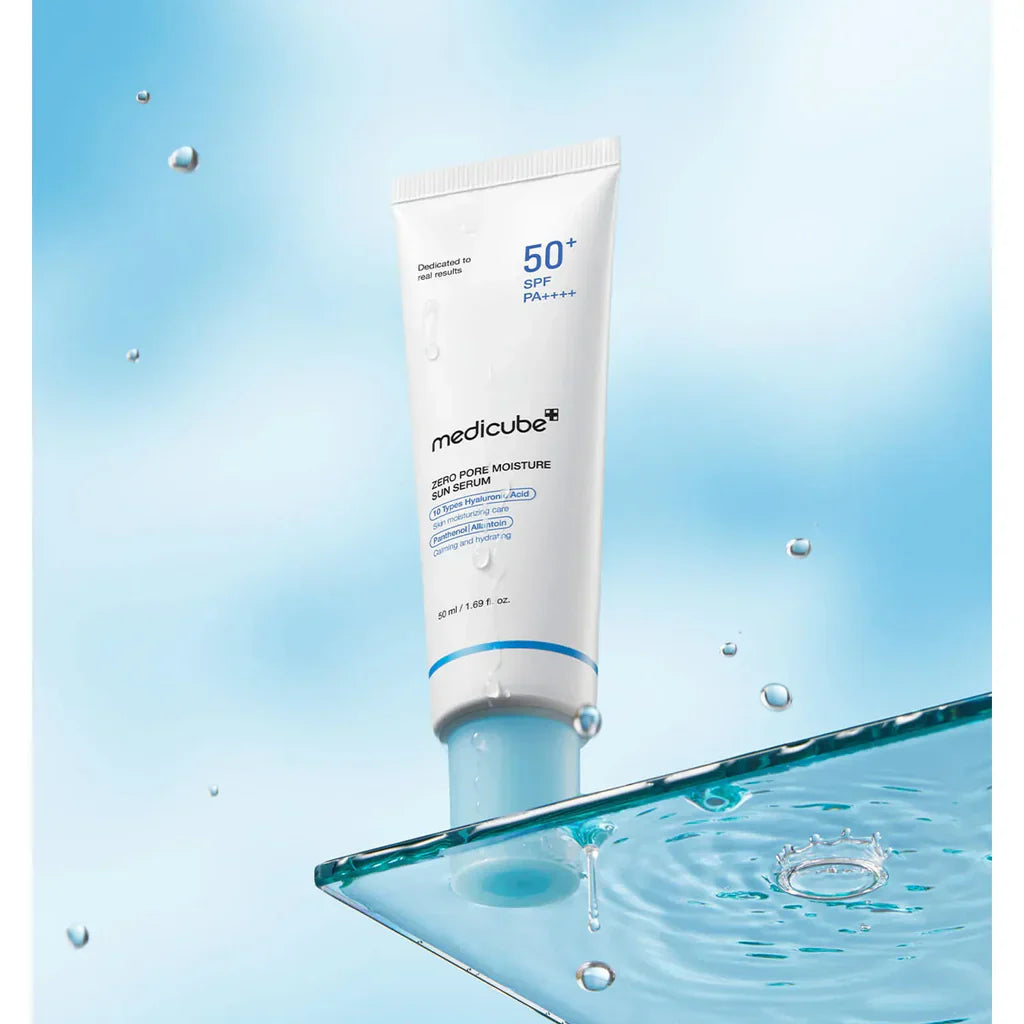 Medicube Zero Pore Moisture Sun Serum SPF50+ PA++++ 50ml | Hydrating Sunscreen for Daily UV Protection