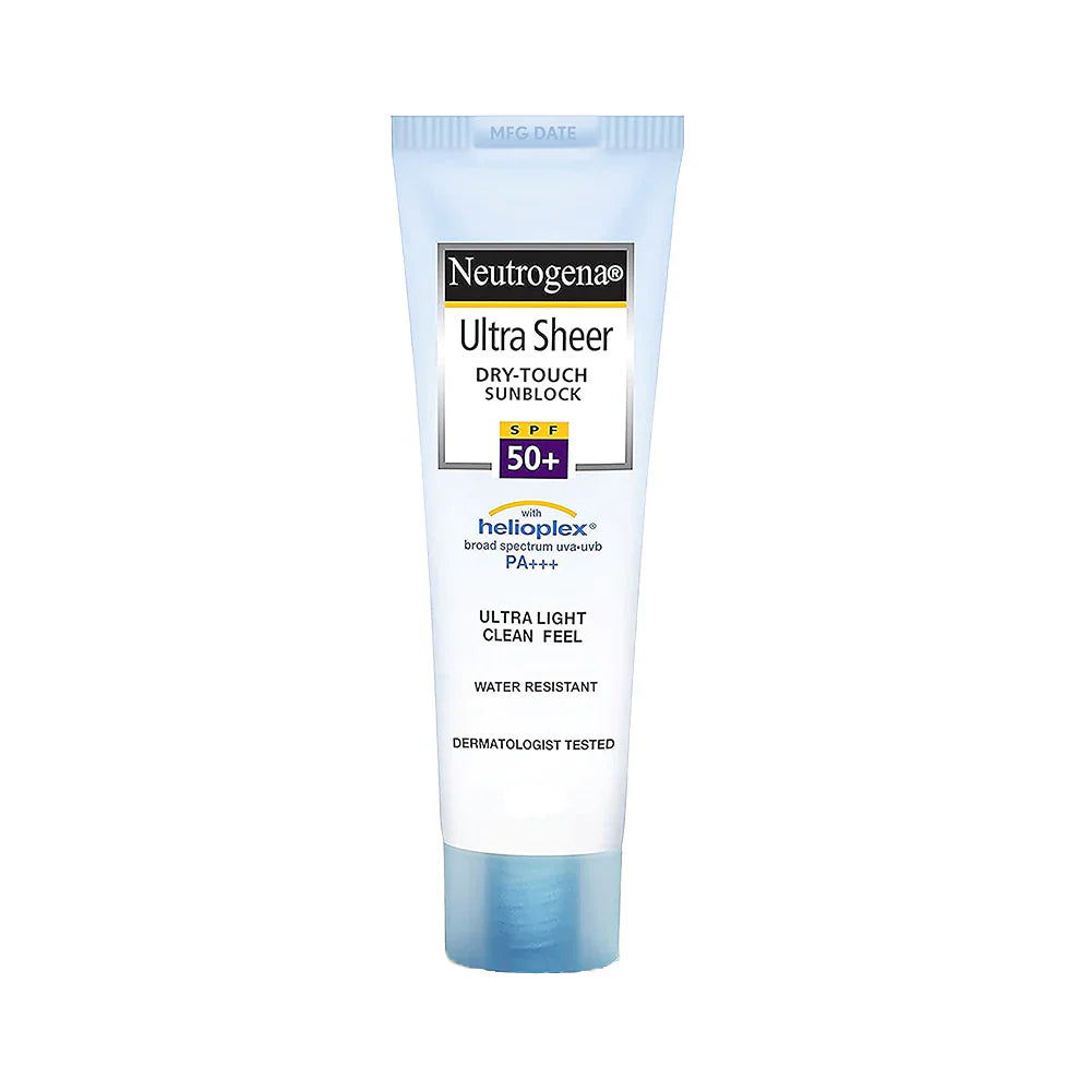 Neutrogena Ultra Sheer Dry-Touch Sunblock SPF 50+ | Lightweight Non-Greasy Sunscreen for Daily Protection