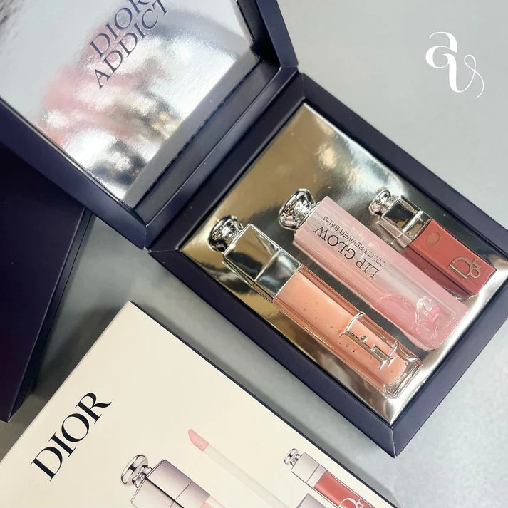 DIOR Addict Essentials Lip Glow, Lip Maximizer & Mini Lip 3 Piece Set 001 Pink