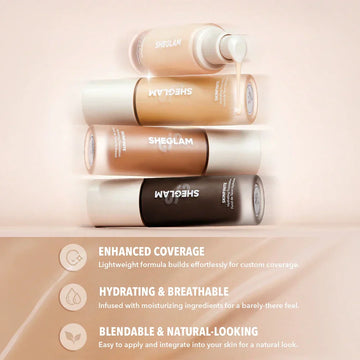 SHEGLAM Skinfinite Hydrating Foundation – Lightweight Long-Lasting Hydrating Coverage